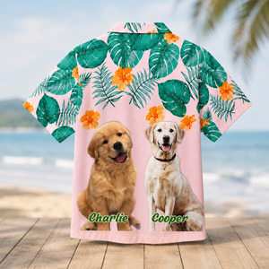 Custom Hawaiian Shirt for Pet Lovers – Add Your Pets and Their Names