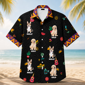 Personalized Hawaiian Shirt with Pet Photo, Funny Pet Lover Summer Gift