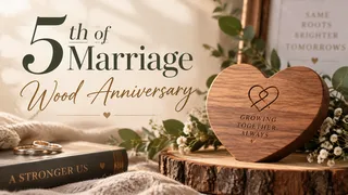 5th Anniversary Good Gift: Traditional, Symbolic of Marriage