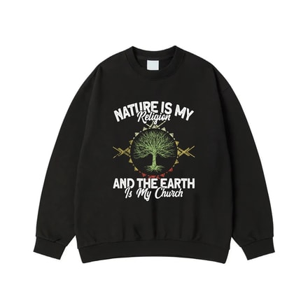 Nature Is My Religion And The Earth Is My Church Tree Of Life T-Shirt