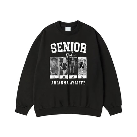 Senior Mom Custom Photo Collage Graduation T-Shirt