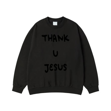 Thank U Jesus Hoodie With Cross And John 3:16 Bible Verse