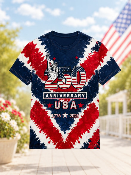 250th Anniversary Usa Patriotic Graphic T-Shirt