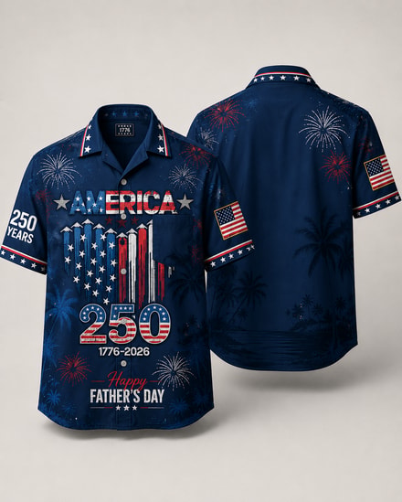Proud To Celebrate America 250 Years Hawaiian Shirt