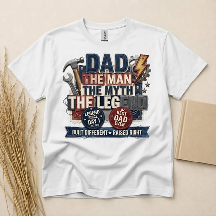 Legendary Dad Fathers Day Graphic T-Shirt