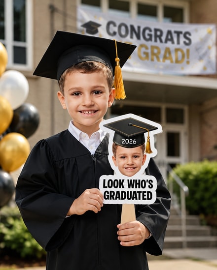 Custom Photo Graduation Gifts - Personalized Graduation Fan