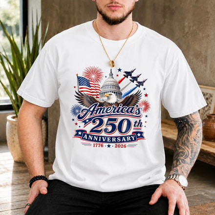 America’S 250th Anniversary Patriotic T-Shirt | Usa 1776–2026 Independence Day Tee