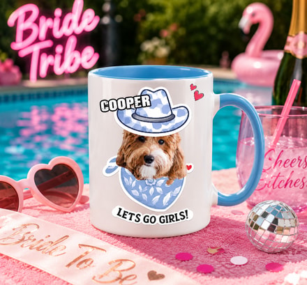 Custom Pet Face "Mom Is Getting Married!" Ceramic Mug – Personalized 11oz & 15oz Coffee Mugs