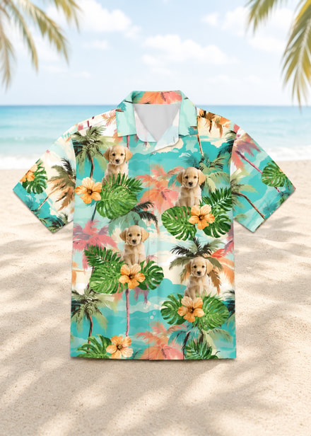 Custom Pet Hawaiian Shirt Personalized Dog And Cat Photo Tropical Vacation Shirt