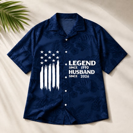 Personalized Hawaiian Shirt For Dad, Custom Important Years, Legend Husband Daddy Grandpa Shirt