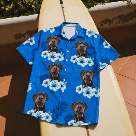 Custom Pet Hawaiian Shirt - Personalized Face Aloha Shirt For Dog & Cat Lovers - Ideal Vacation Style & Gift