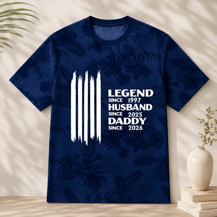 Custom Legend Since Year T-Shirt - Personalized Dad Timeline Tee With Important Family Years