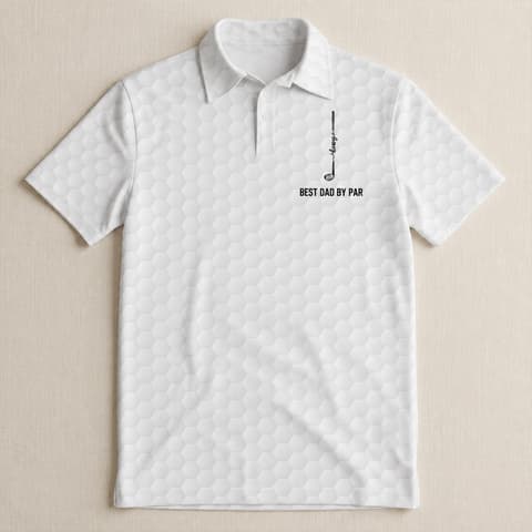 Best Dad By Par, Best Grandpa By Par - Personalized Polo Shirt