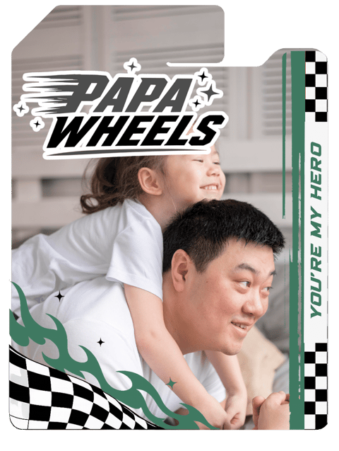 Personalized Dad Wheels Packaging For Dad, Father'S Day Custom Collector Gift