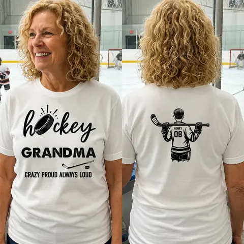 Mother'S Day Gifts, Hockey Grandma, Crazy Proud, Always Loud - Personalized Shirt