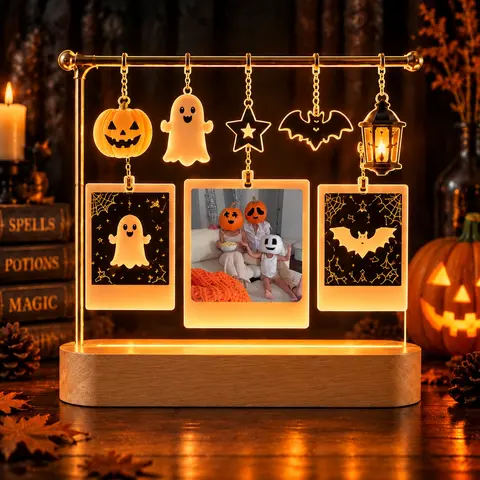 Personalized "Polaroid Hanging Frame" Family Photo Halloween Led Night Light