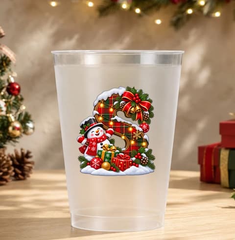 Custom Alphabet Christmas - Personalized Cups