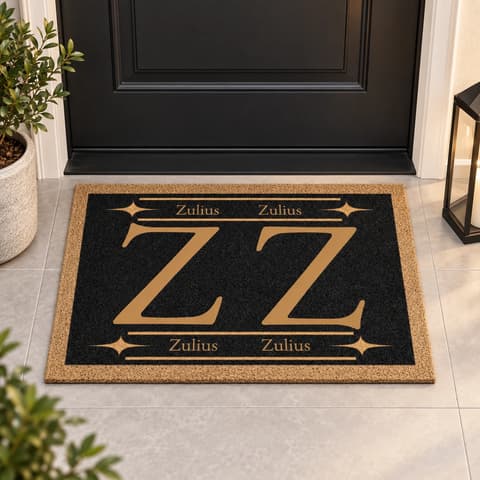Monogram Family Name - Personalized Doormat