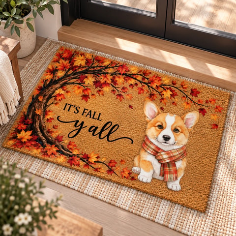 Hey There Pumpkin Autumn Home Decor - Personalized Doormat