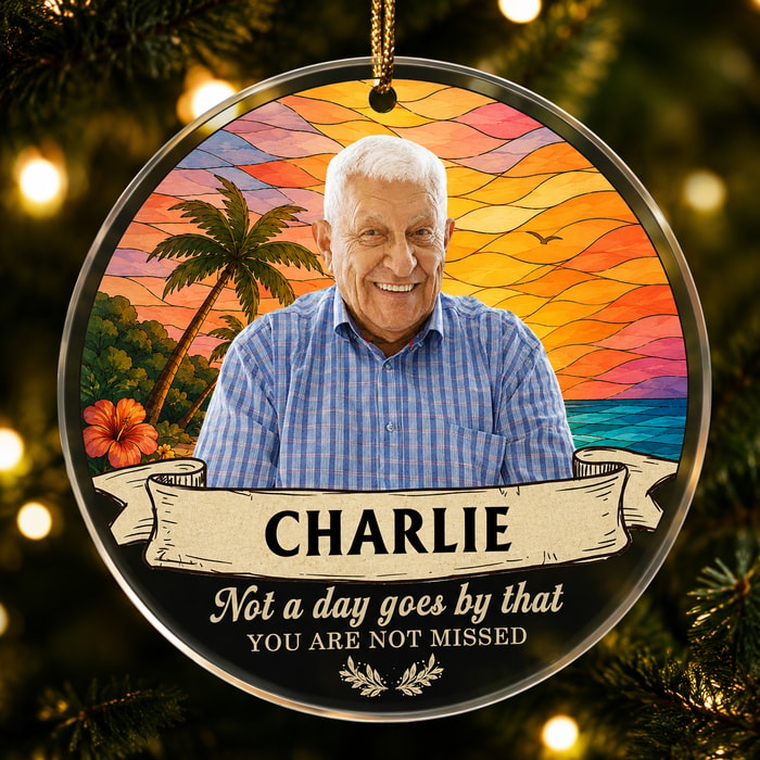I'M Always With You Custom Portrait Memorial - Personalized Acrylic Photo Ornament