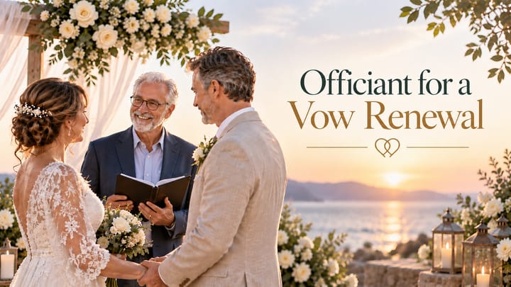Wedding Vow Renewal Ceremony: Officiant and Who to Invite